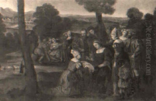 The Finding Of Moses Oil Painting by Bonifazio Veronese