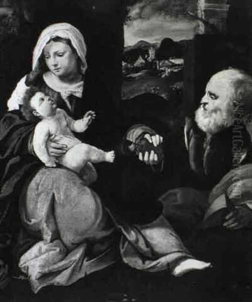 Riposo Durante La Fuga In Egitto Oil Painting by Bonifazio Veronese