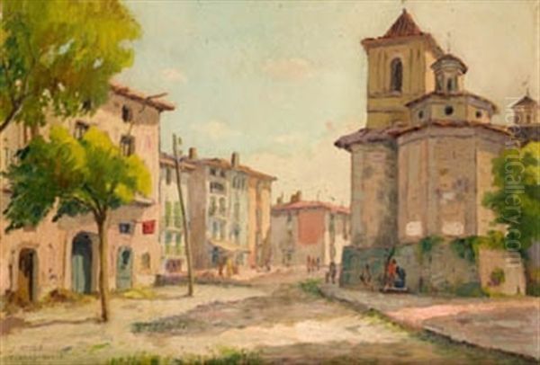 Cornudella, Tarragona Oil Painting by Francisco Planas Doria