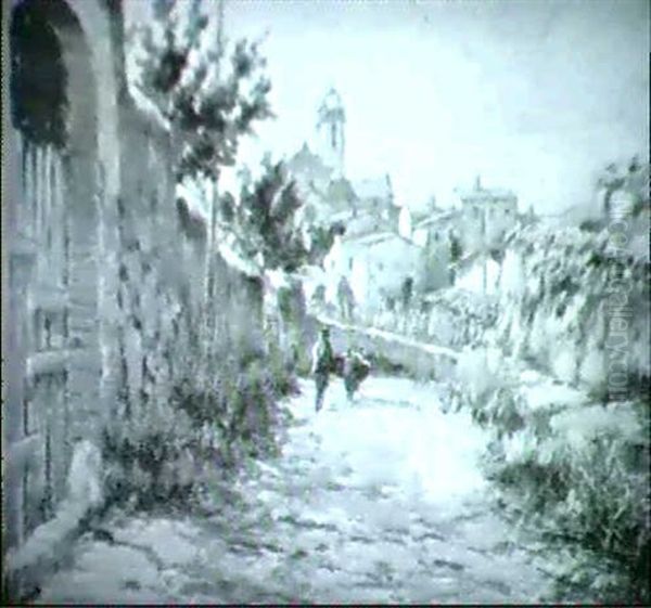 Paisaje Rural Oil Painting by Francisco Planas Doria