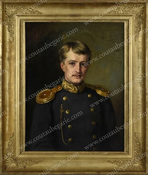 Portrait De Casimir De Hulewicz Oil Painting by Khariton Platonov