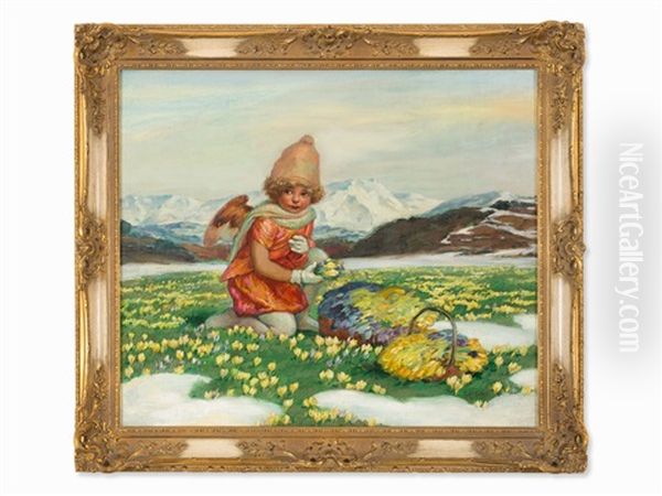 Spring Oil Painting by Karl Plueckebaum