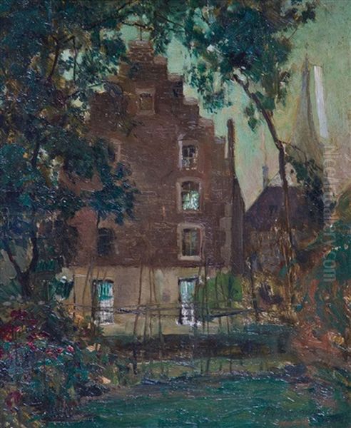 Ohne Titel Oil Painting by Karl Plueckebaum