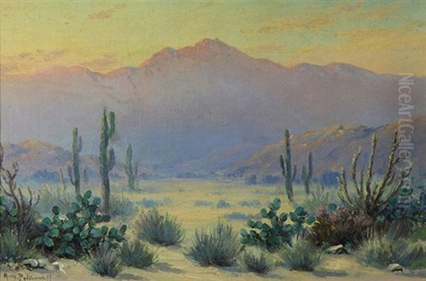 Desert Bloom Oil Painting by Alexis Matthew Podchernikoff