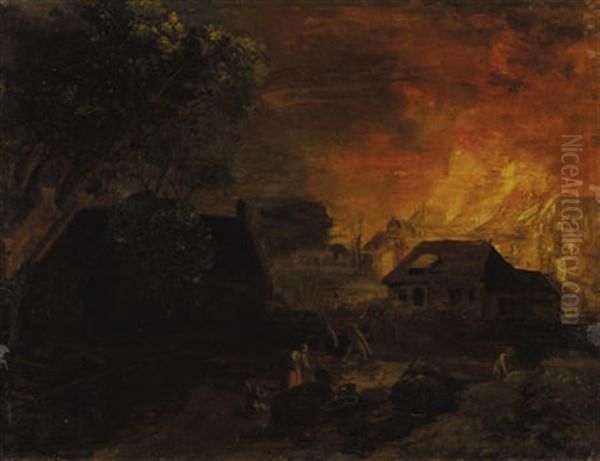 Untitled Oil Painting by Egbert van der Poel