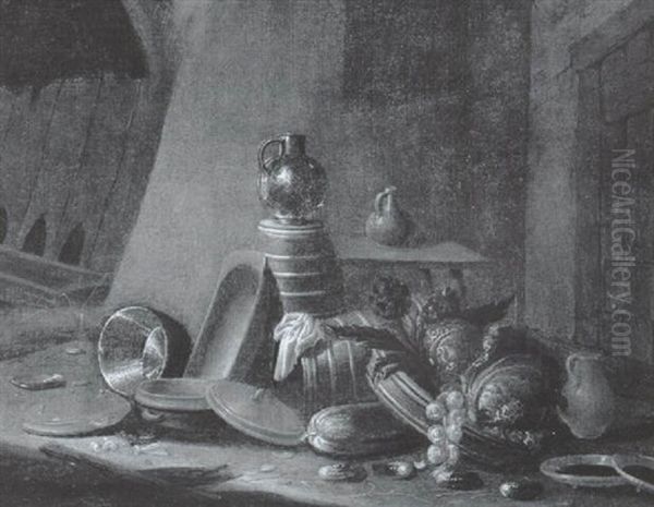 Bauernwirtschaft Oil Painting by Egbert van der Poel