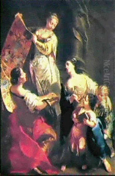 Cornelie Mere Des Gracques Oil Painting by Francesco Polazzo