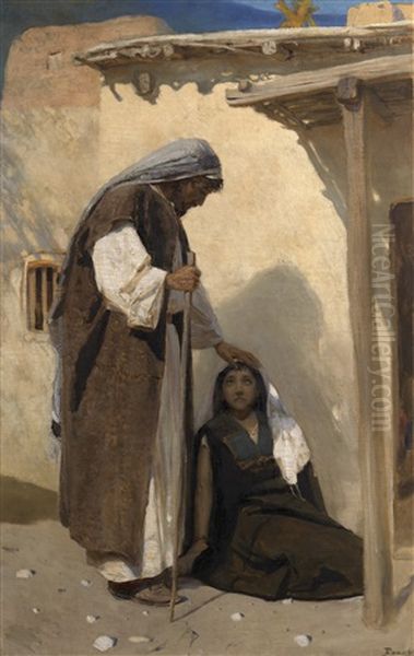 Jesus Christ With Mary Magdalene Oil Painting by Vasily Polenov