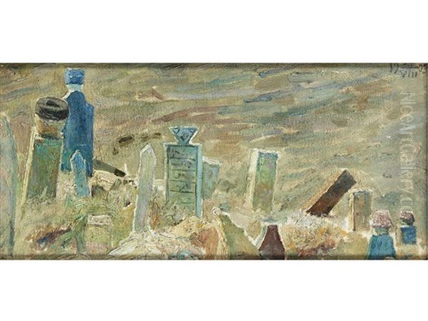Grabsteine Eines Friedhofs Oil Painting by Vasily Polenov