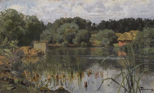 On The Lake Oil Painting by Vasily Polenov