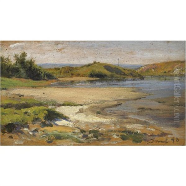 River Landscape Oil Painting by Vasily Polenov