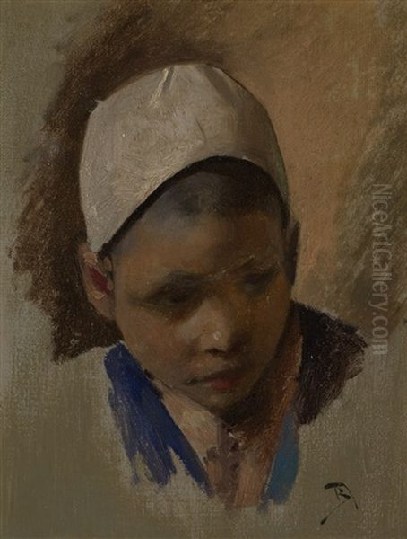 Young Scholar Oil Painting by Vasily Polenov