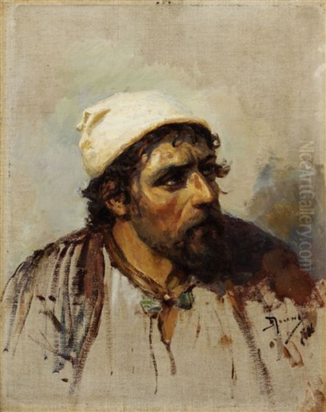 Christ And A Sinner (study; 1894) Oil Painting by Vasily Polenov