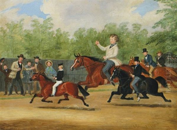 The Pony Race Oil Painting by James Pollard