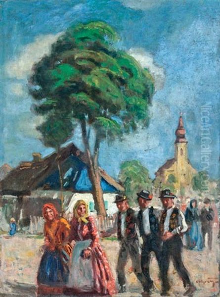 Mise Utan Oil Painting by Tibor Polya