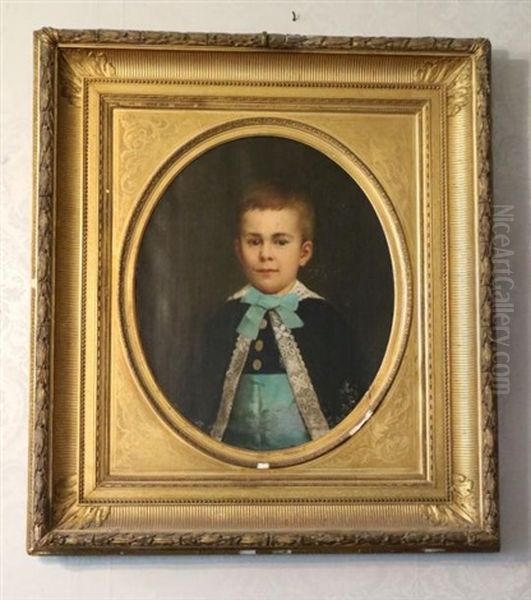 Deux Jeunes Garcons Oil Painting by Pierre Paul Emmenuel de Pommayrac