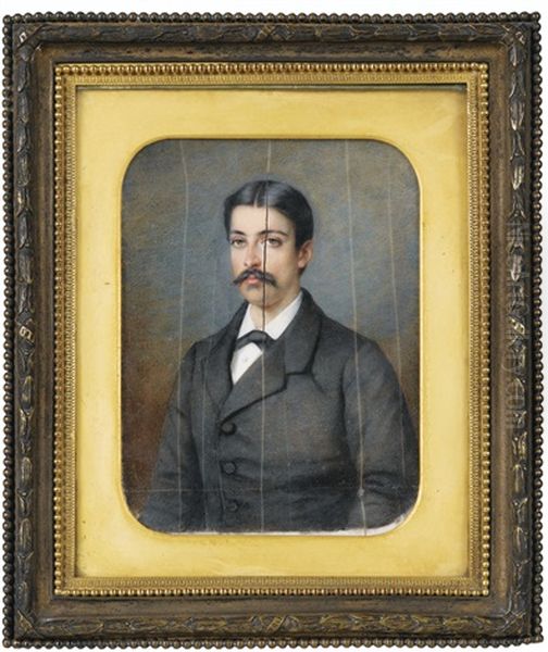 Portrait D'alexandre Berthier, 3eme Prince Et 2eme Duc De Wagram Oil Painting by Pierre Paul Emmenuel de Pommayrac