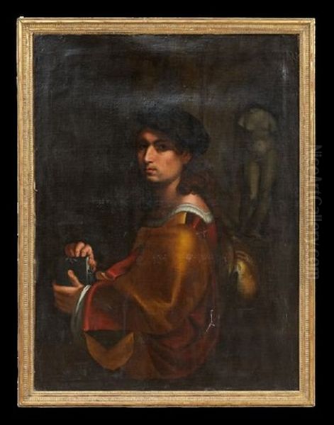 Portrait Of An Artist Oil Painting by (Jacopo Carucci) Pontormo