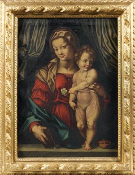 Vierge A L'enfant Oil Painting by (Jacopo Carucci) Pontormo