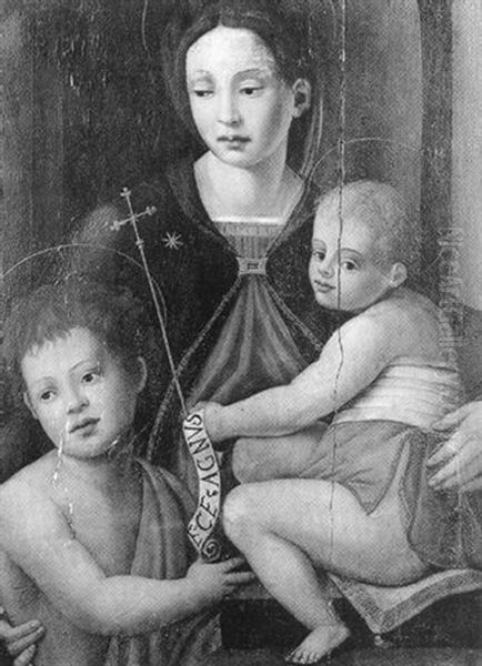 Vierge A L'enfant Et Saint Jean Oil Painting by (Jacopo Carucci) Pontormo