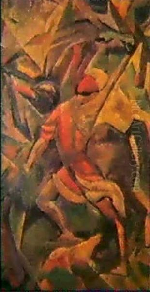 Pferdefuhrer Oil Painting by Lyubov Popova