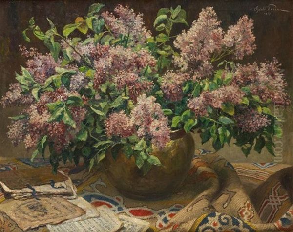 Chants Et Chansons De La France Oil Painting by Oswald Poreau