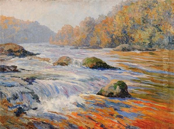 Les Fonds De Quarreux Au Soleil Oil Painting by Oswald Poreau