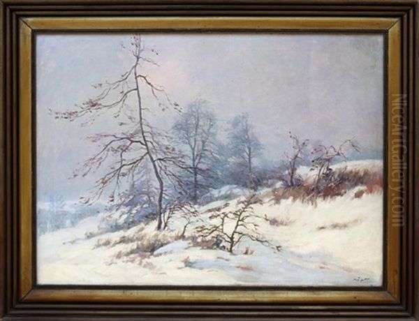 Zimni Krajina Oil Painting by Gustav Pors