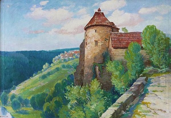 Hradni Vez Oil Painting by Gustav Pors