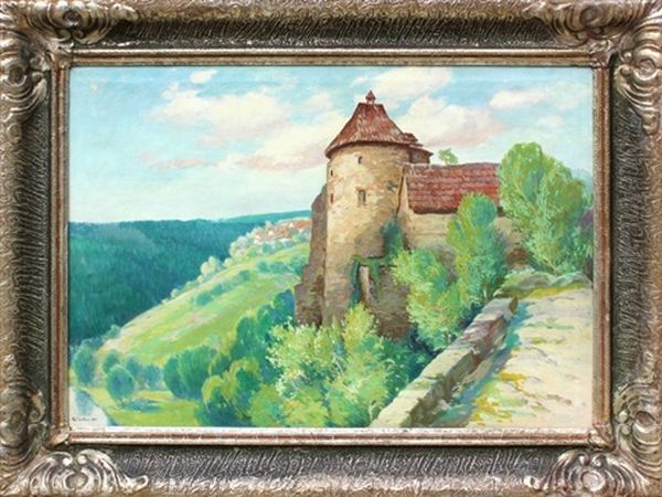 Hradni Vez Oil Painting by Gustav Pors