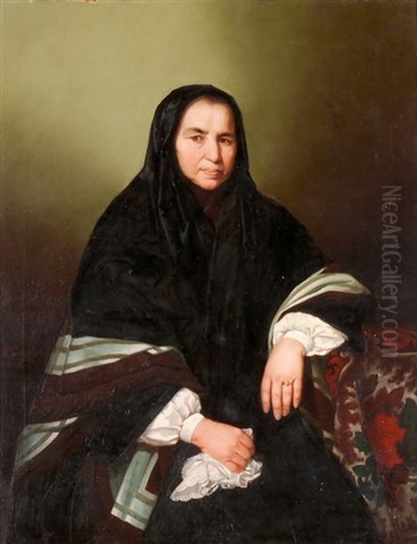 Bildnis Der Gertrudis Roig Julia Oil Painting by Jean-Francois Portaels