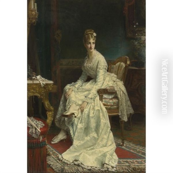 Before The Ball Oil Painting by Jan Frederik Pieter Portielje