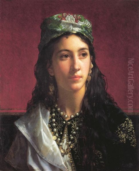 Spaanse Schone Oil Painting by Jan Frederik Pieter Portielje