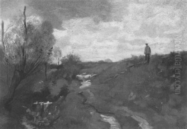 Nach Dem Regen Oil Painting by Richard Von Poschinger