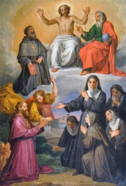 Trionfo Di Cristo Oil Painting by Raffaele Postiglione