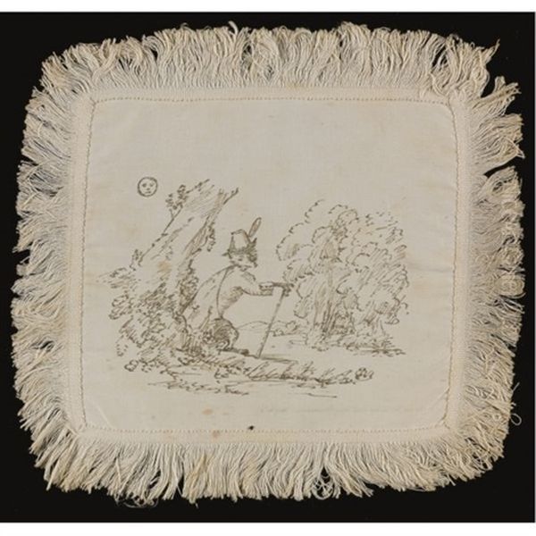 A Fox Went Out One Moonlight Night (+ 3 Others; 4 Works From The Fox And The Goose) Oil Painting by Helen Beatrix Potter