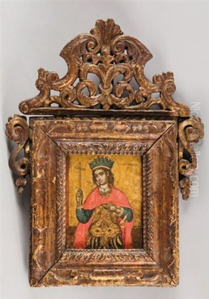 Corfou Oil Painting by Thedodore Poulakis