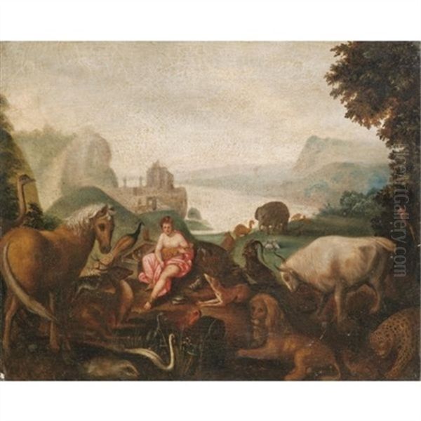 Orpheus And The Animals Oil Painting by Frans Pourbus the Elder