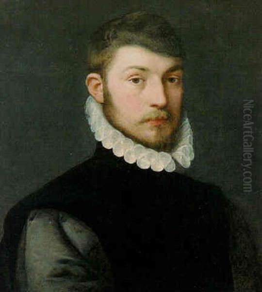 Portrait De Monsieur Leclerc Oil Painting by Frans Pourbus the Elder
