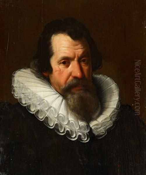 Portrat Eines Spanischen Edelmannes Oil Painting by Frans Pourbus the younger