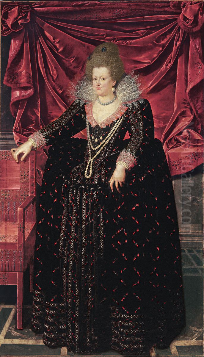 Portrait Of Maria De' Medici Oil Painting by Frans Pourbus the younger
