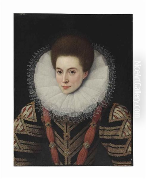Portrait Of A Lady Oil Painting by Pieter Pourbus