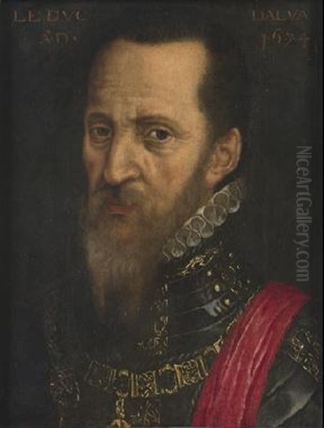 Retrato Del Duque De Alba Oil Painting by Pieter Pourbus