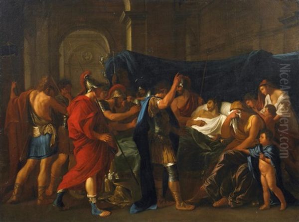 Der Tod Des Germanicus Oil Painting by Nicolas Poussin