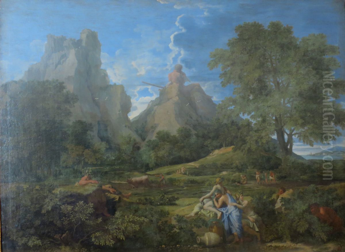 Landscape With Polyphemus Oil Painting by Nicolas Poussin