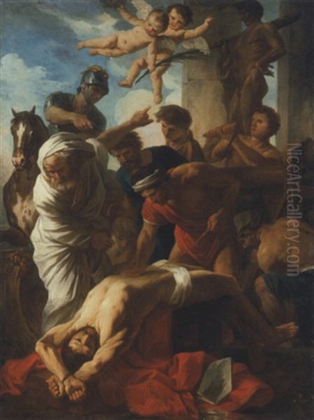 Le Martyre De Saint Erasme Oil Painting by Nicolas Poussin