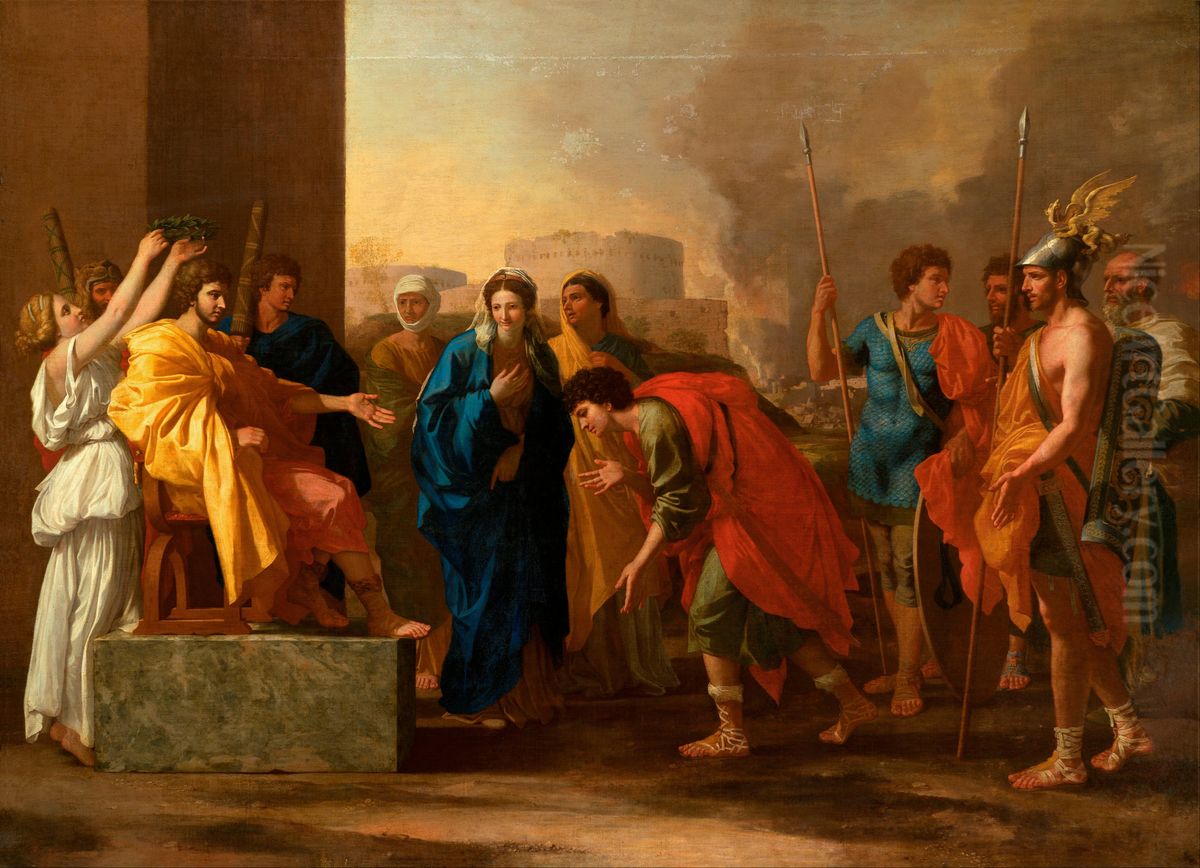 The Continence Of Scipio Oil Painting by Nicolas Poussin