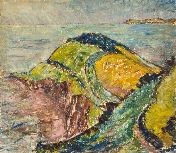 Coastal Scene Iii Oil Painting by Cyril Power