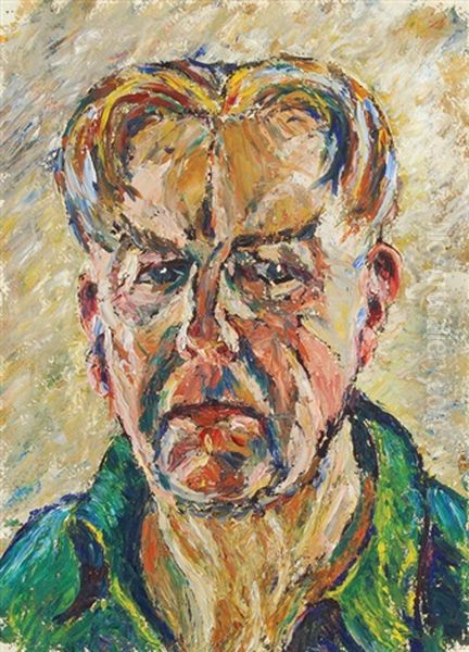 Self-portraits (pair) Oil Painting by Cyril Power