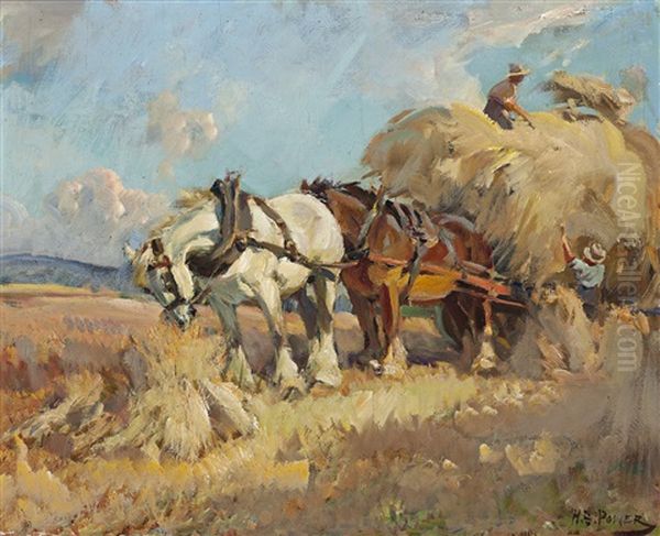 Hard At Work Oil Painting by Harold Septimus Power